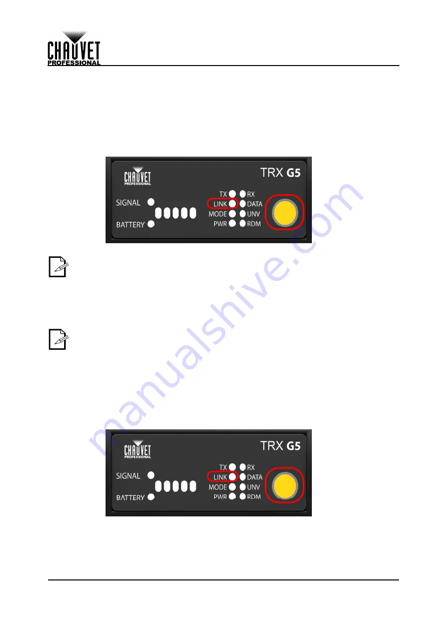 Chauvet Professional W-DMX Micro T-1 TRX G5 User Manual Download Page 10