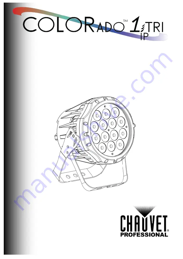 Chauvet COLORADO 1-TRI IP Quick Reference Manual Download Page 1