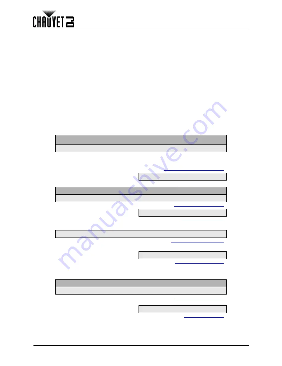 Chauvet helicopter Q6 User Manual Download Page 44