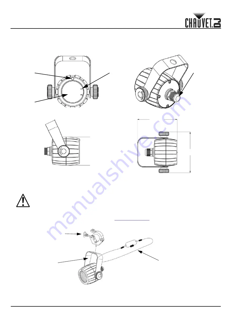 Chauvet LED Pinspot 3 Quick Reference Manual Download Page 12