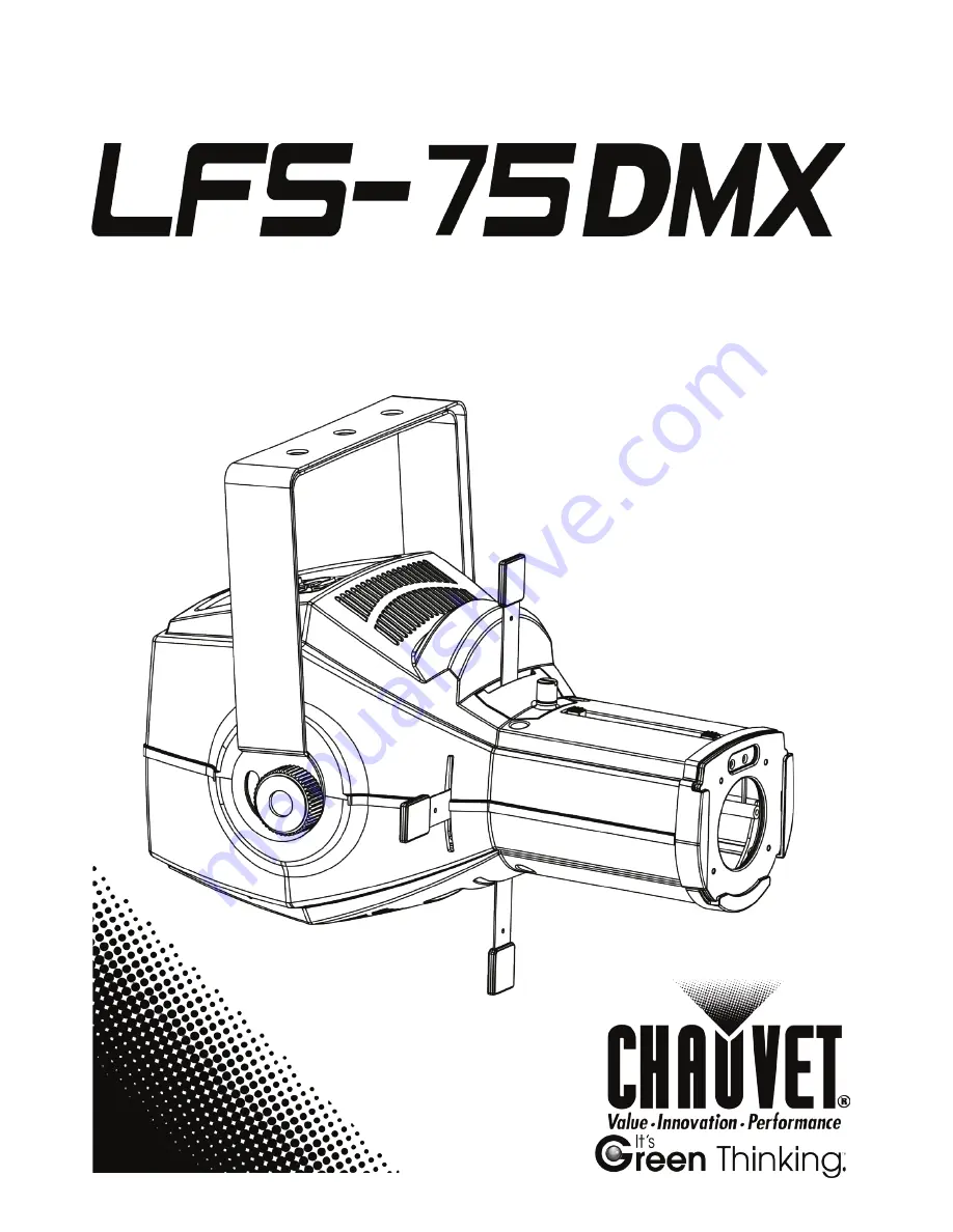 Chauvet LFS-75DMX Quick Reference Manual Download Page 1