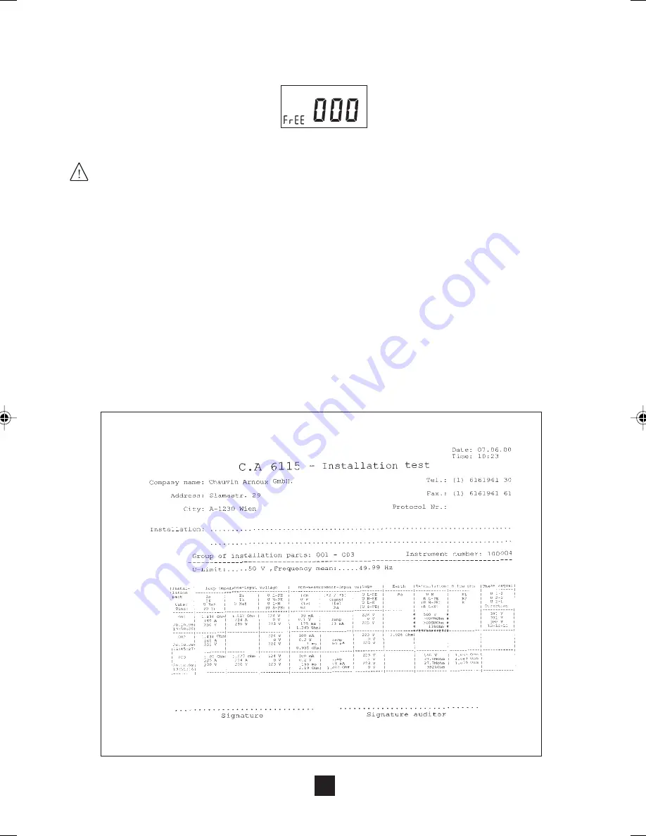 Chauvin Arnoux C.A 6115N User Manual Download Page 43