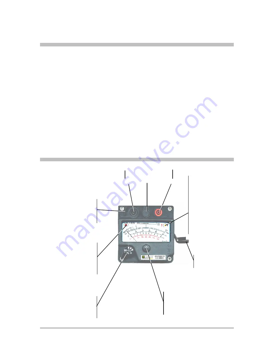 Chauvin Arnoux C.A 6501 User Manual Download Page 5