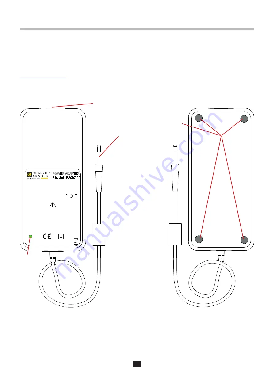 Chauvin Arnoux PA30W User Manual Download Page 4