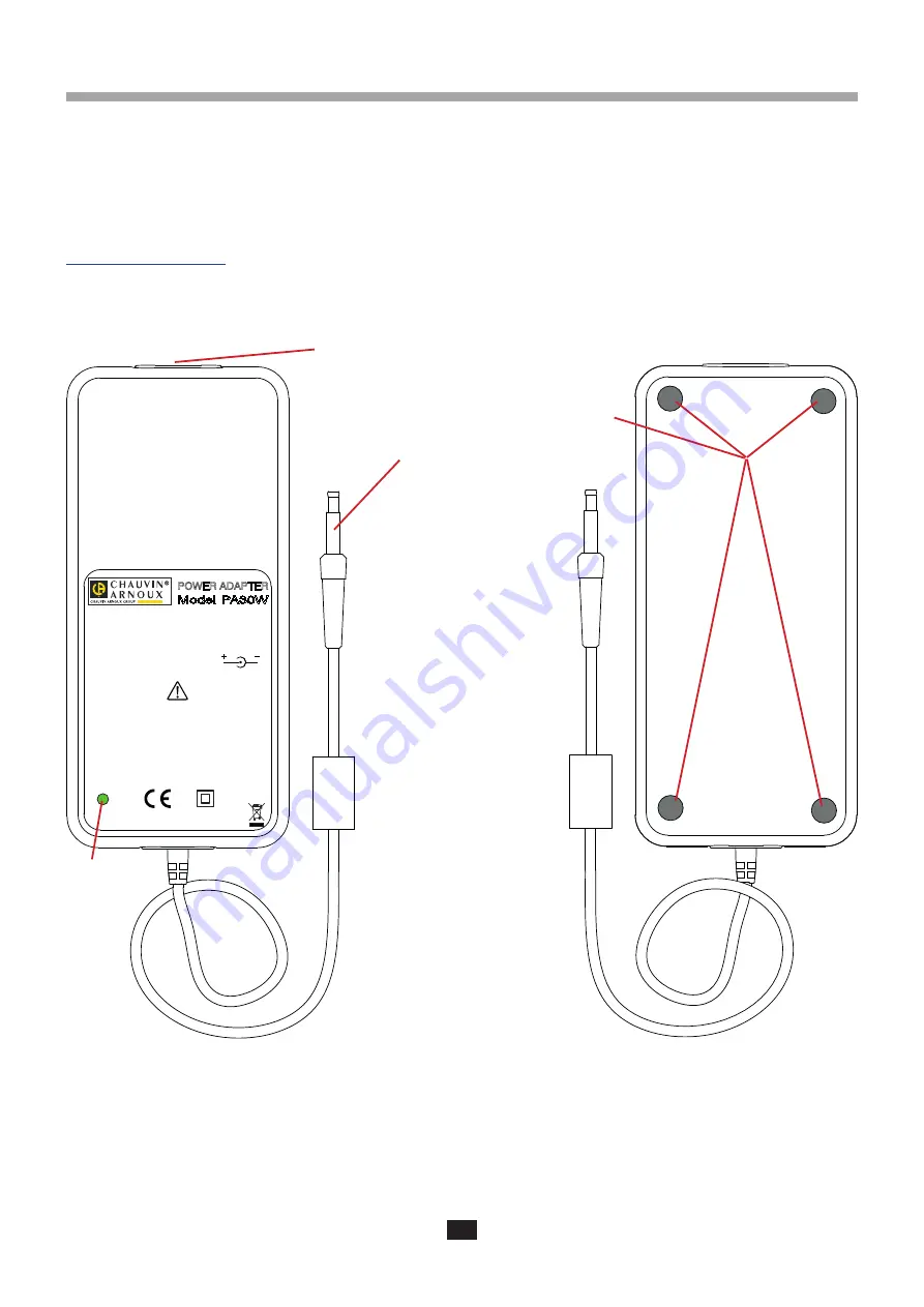 Chauvin Arnoux PA30W User Manual Download Page 16