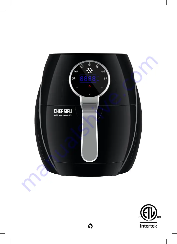 Chef Sifu Power 360 Air Fryer XL User Manual Download Page 1