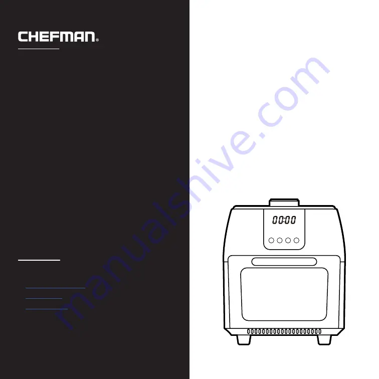 Chefman AIR FRYER+ RJ38-6-RDO Скачать руководство пользователя страница 1