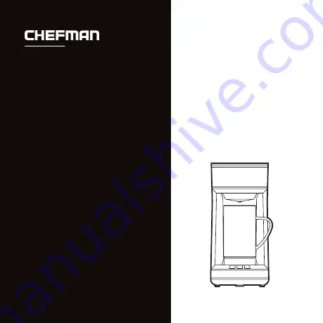 Chefman FROTH + BREW User Manual Download Page 1