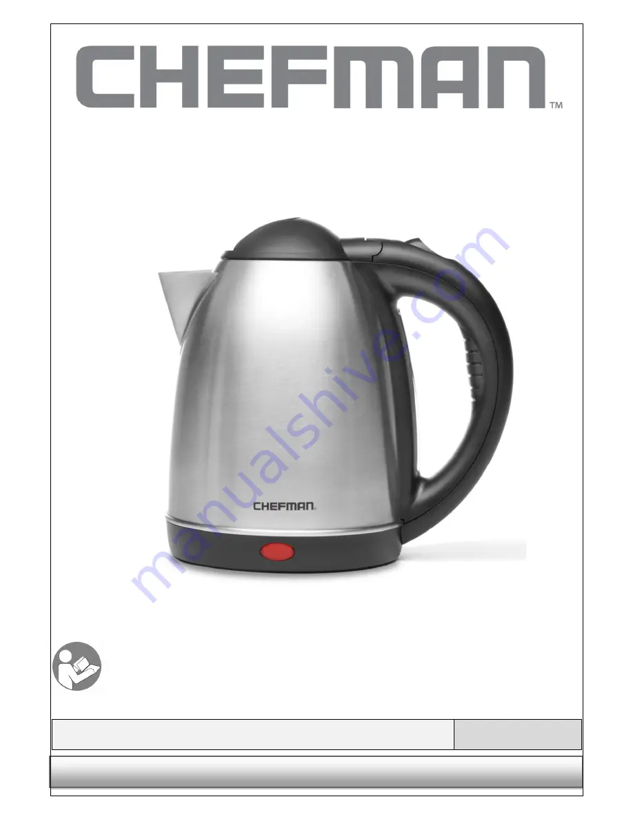 Chefman RJ11 Series Instruction Booklet Download Page 1