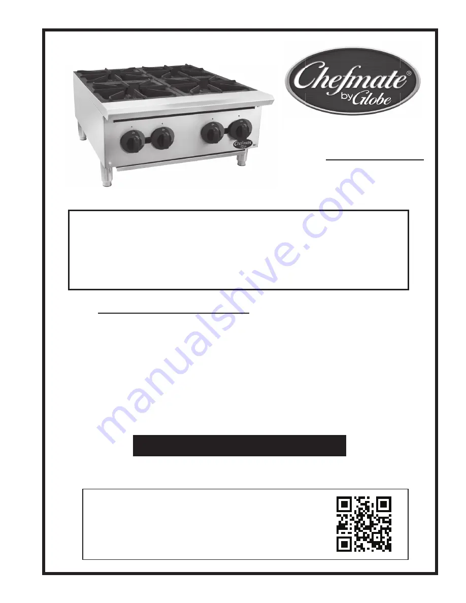 Chefmate C12HT Instruction Manual Download Page 1