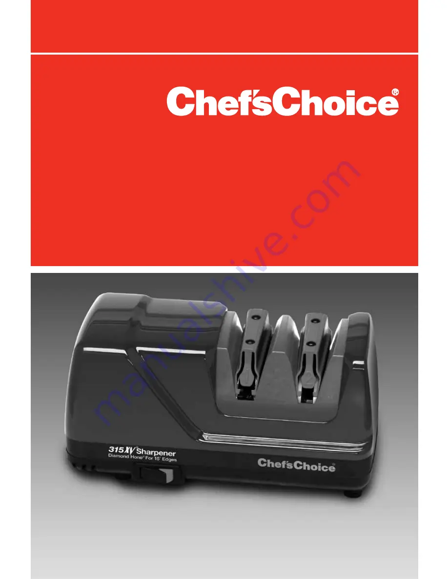 Chef'sChoice 315XV Instructions Manual Download Page 1