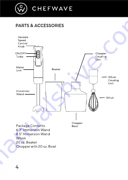 Chefwave CW-HB500 Manual Download Page 6