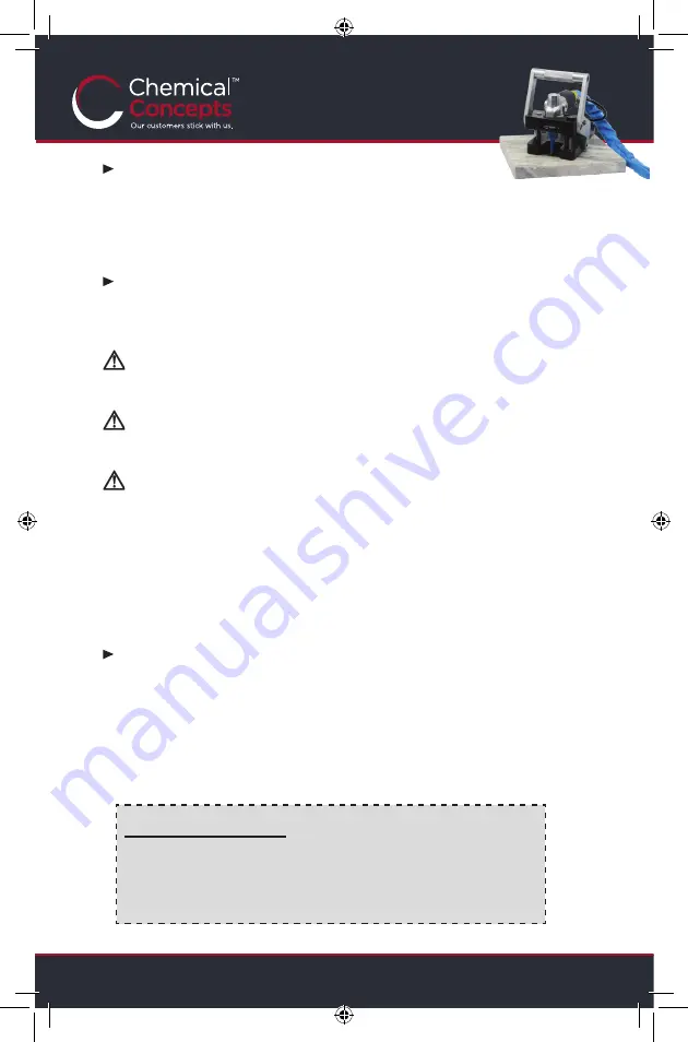 Chemical Concepts KDM110 Manual Download Page 13