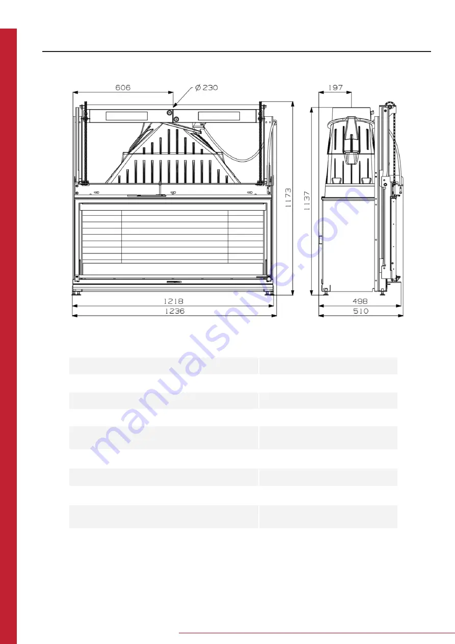 Cheminees Philippe RADIANTE 1200 Installation & User Manual Download Page 10