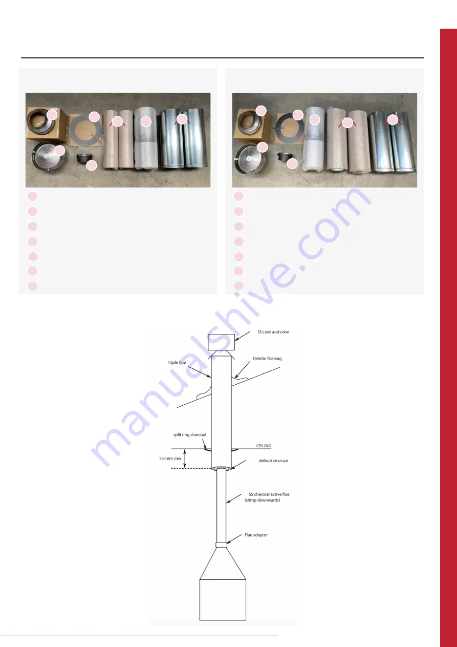 Cheminees Philippe RADIANTE 1200 Installation & User Manual Download Page 17