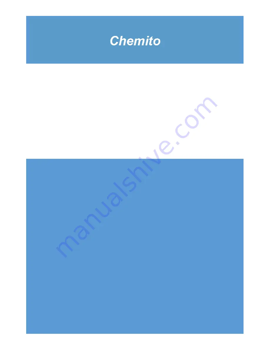 Chemito IBDC Operating Manual Download Page 1