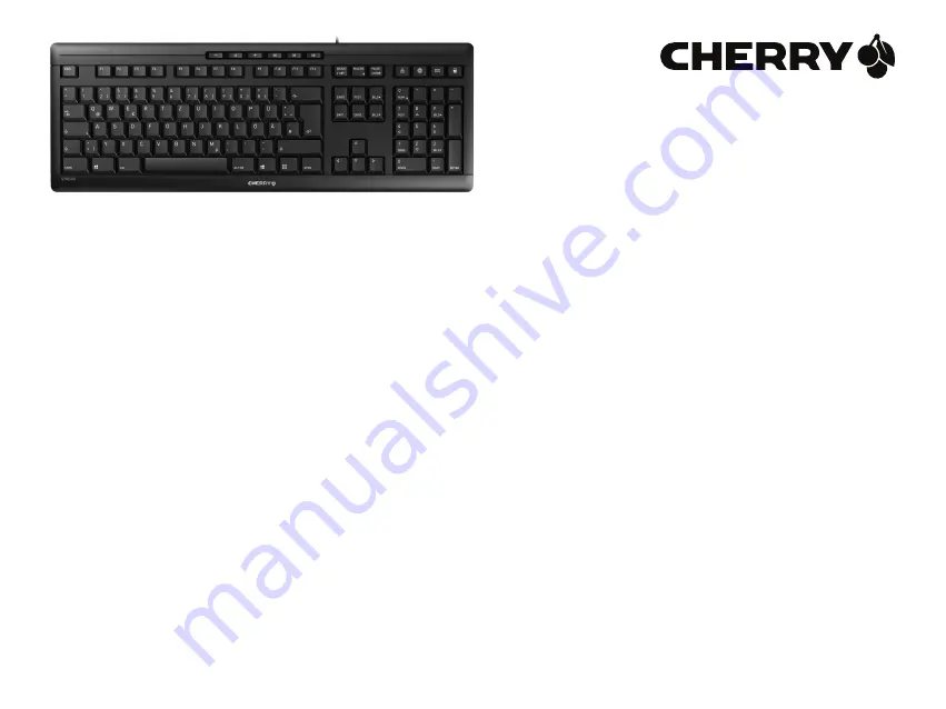 Cherry STREAM KEYBOARD Operating Manual Download Page 1