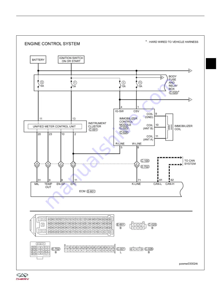 Chery A1 2009 Service Manual Download Page 116