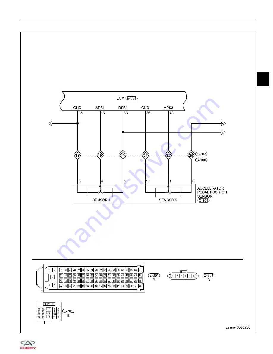 Chery A1 2009 Service Manual Download Page 122