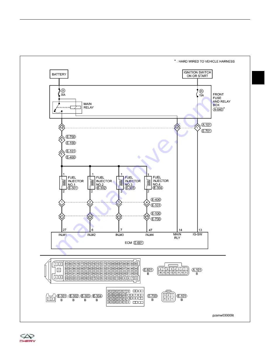 Chery A1 2009 Service Manual Download Page 212