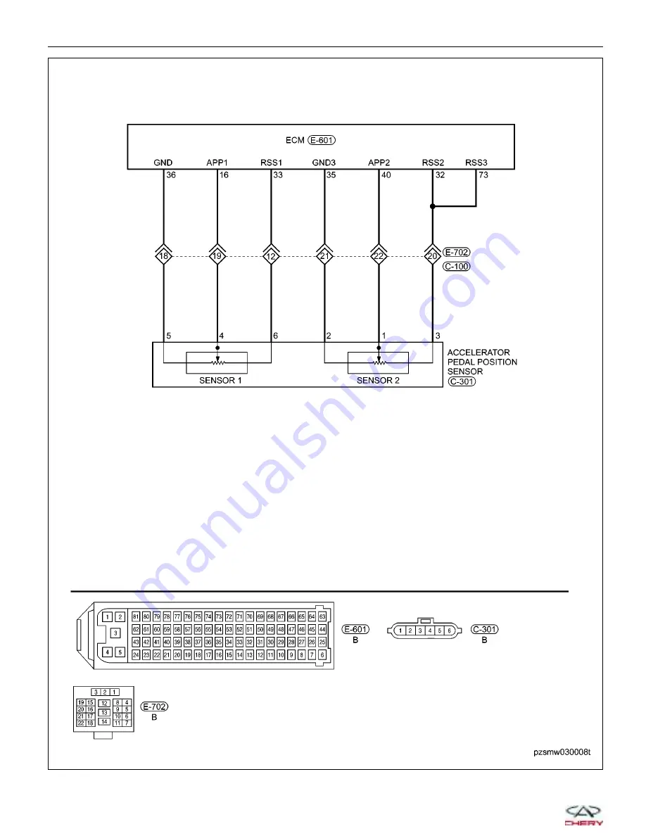 Chery A1 2009 Service Manual Download Page 219