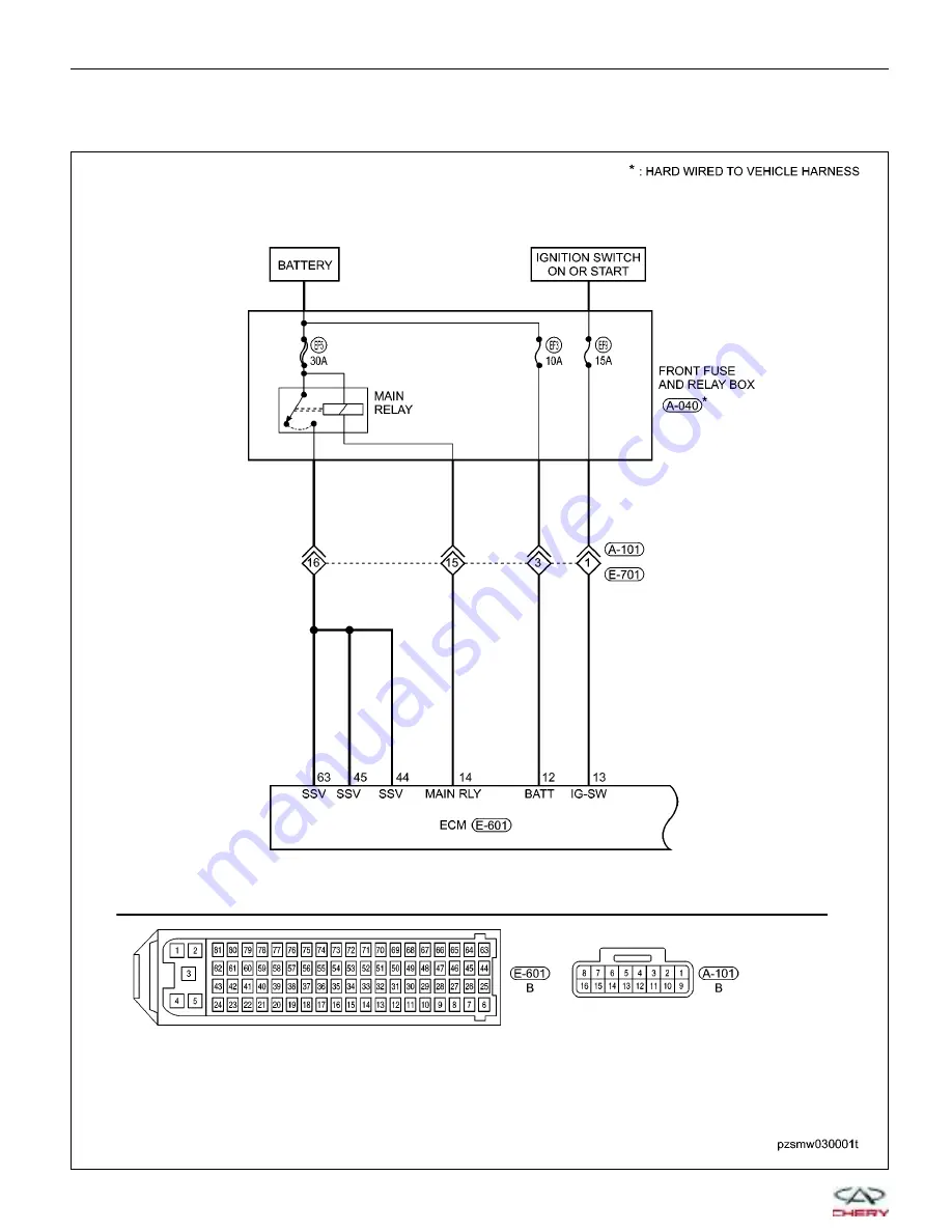 Chery A1 2009 Service Manual Download Page 249