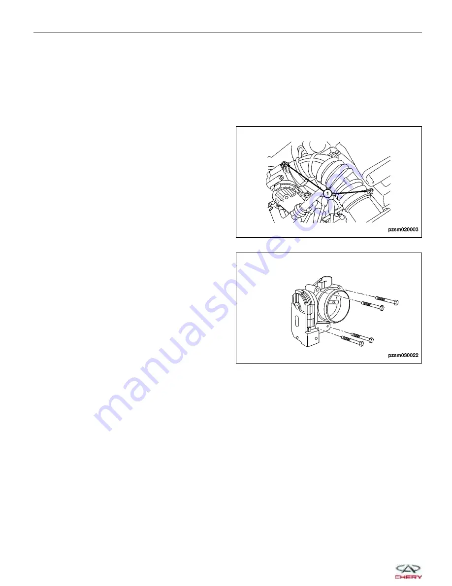 Chery A1 2009 Service Manual Download Page 283