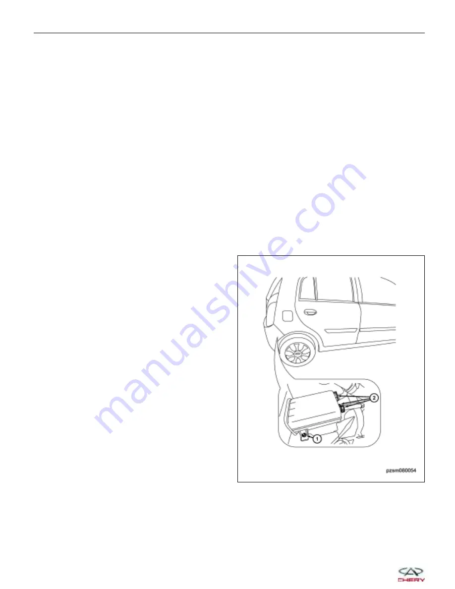 Chery A1 2009 Service Manual Download Page 319