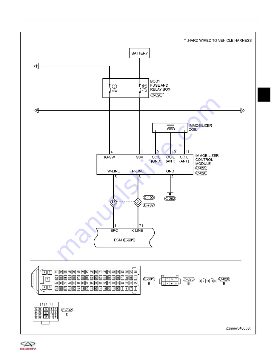 Chery A1 2009 Service Manual Download Page 326