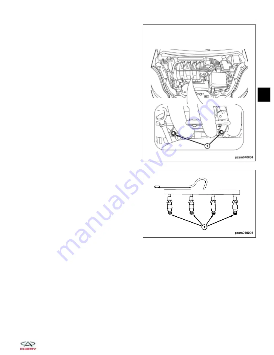 Chery A1 2009 Service Manual Download Page 336