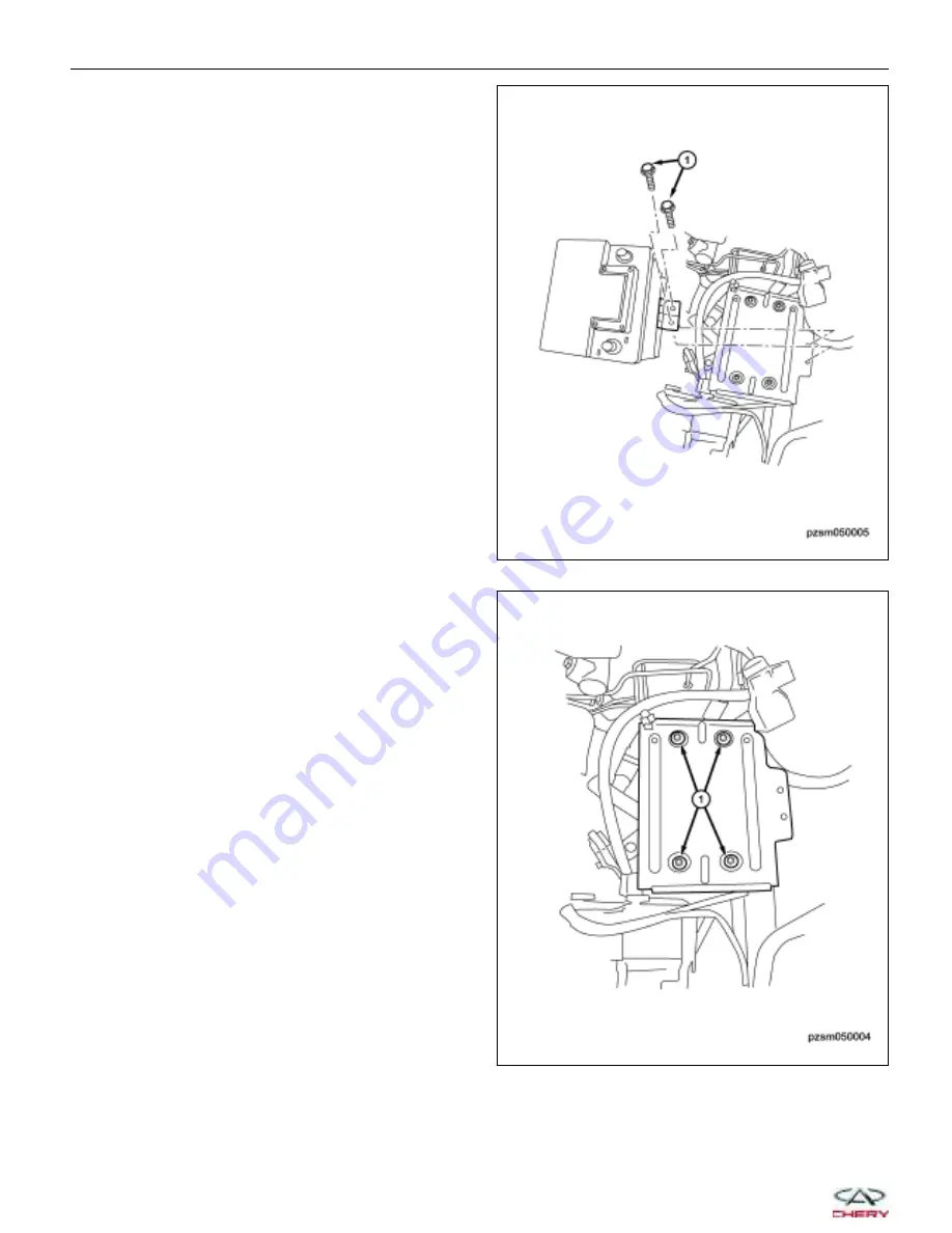 Chery A1 2009 Service Manual Download Page 347