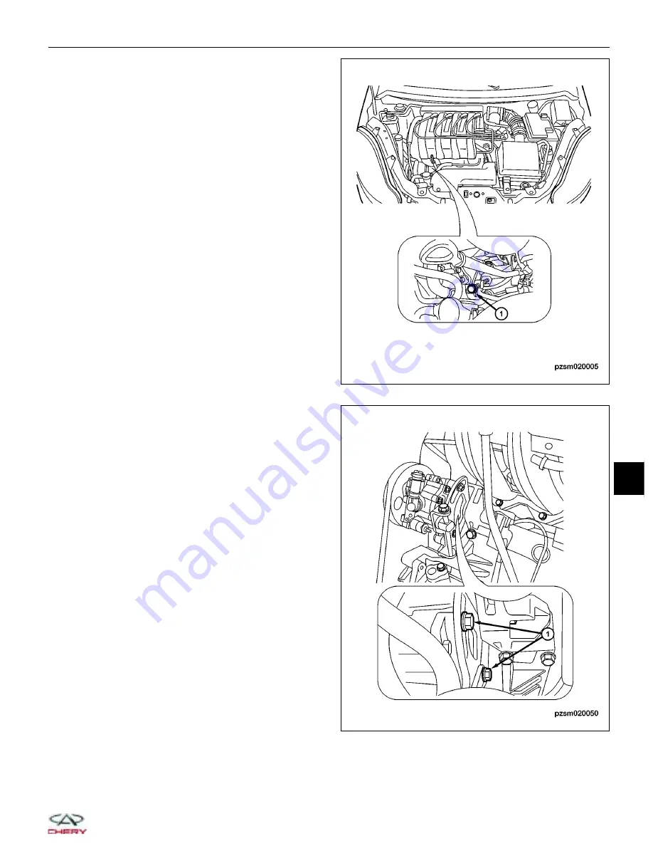 Chery A1 2009 Service Manual Download Page 585