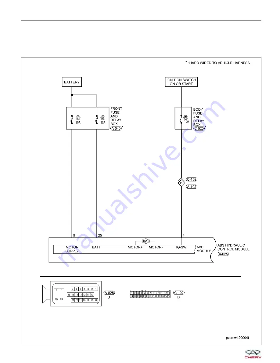 Chery A1 2009 Service Manual Download Page 624