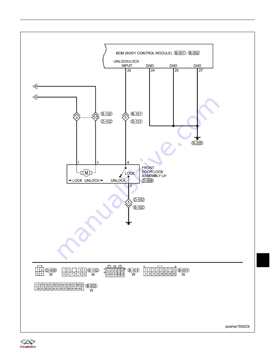 Chery A1 2009 Service Manual Download Page 796