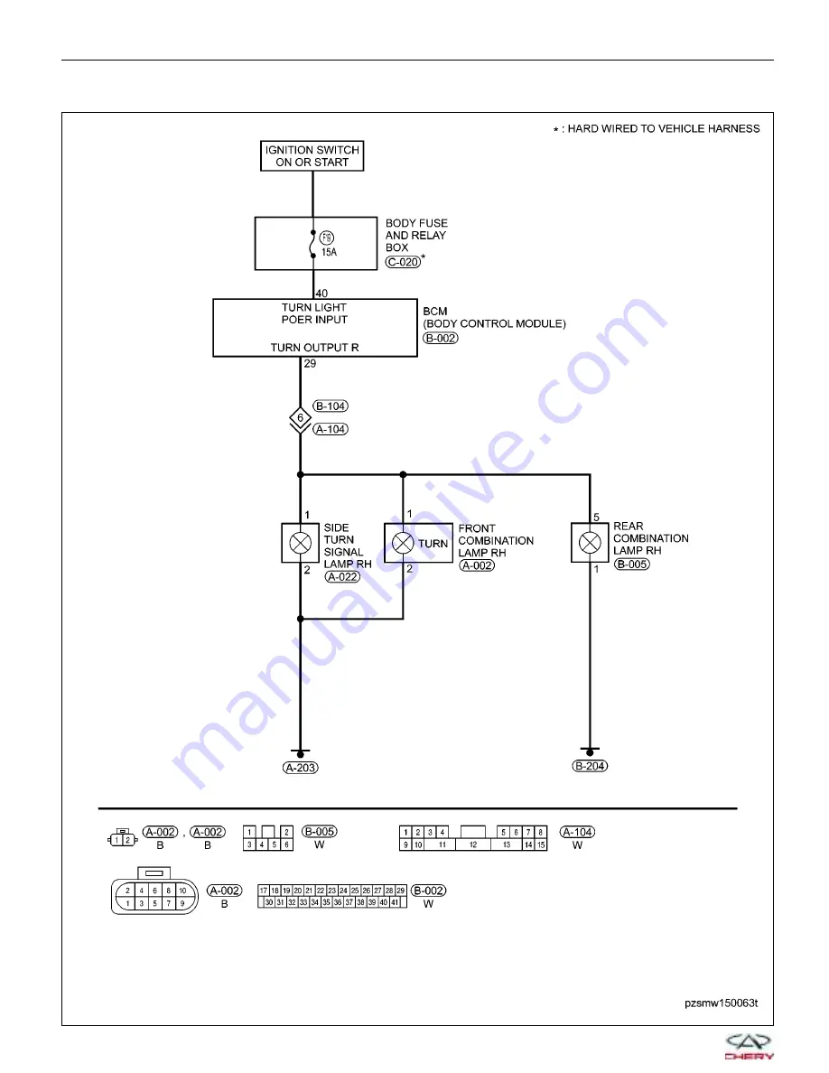 Chery A1 2009 Service Manual Download Page 819