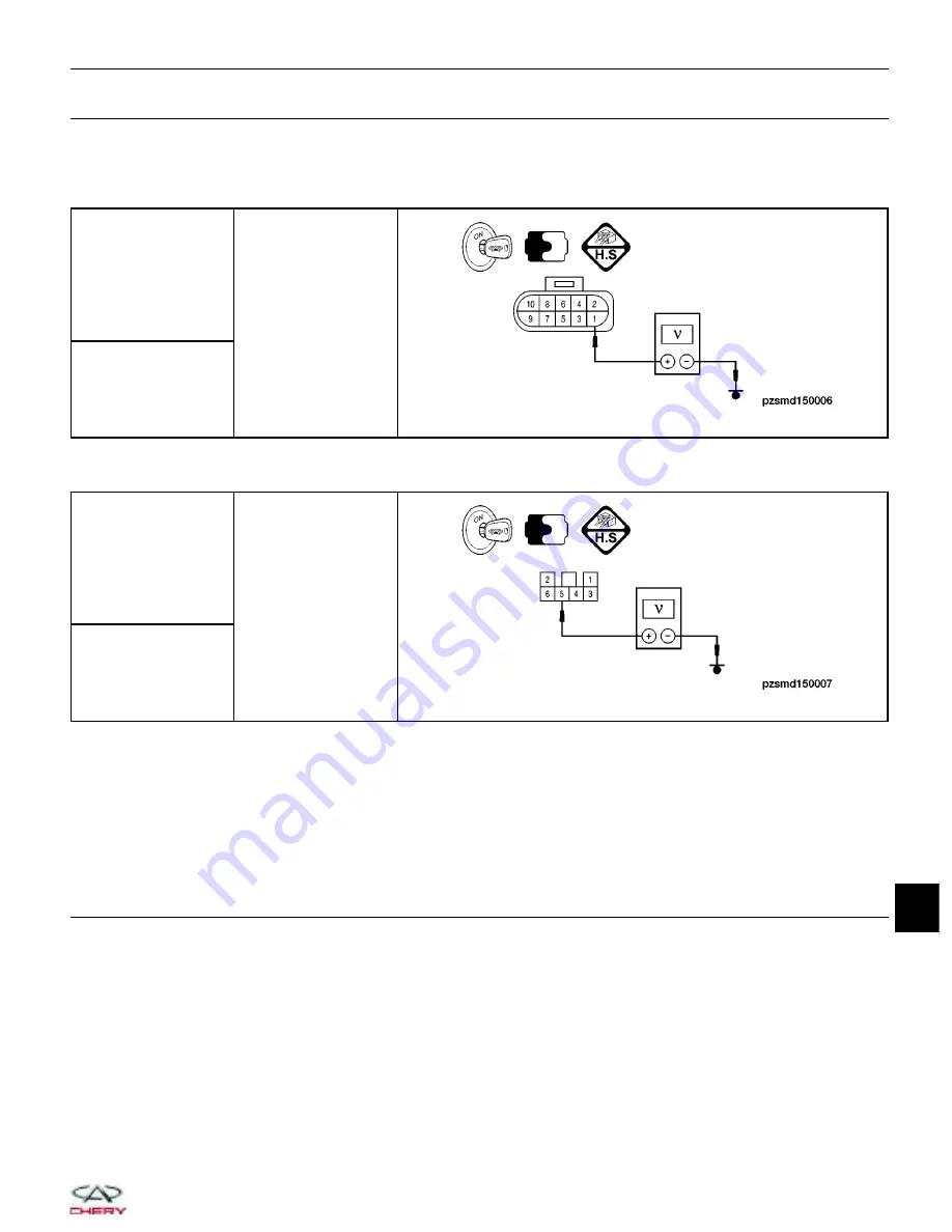 Chery A1 2009 Service Manual Download Page 822