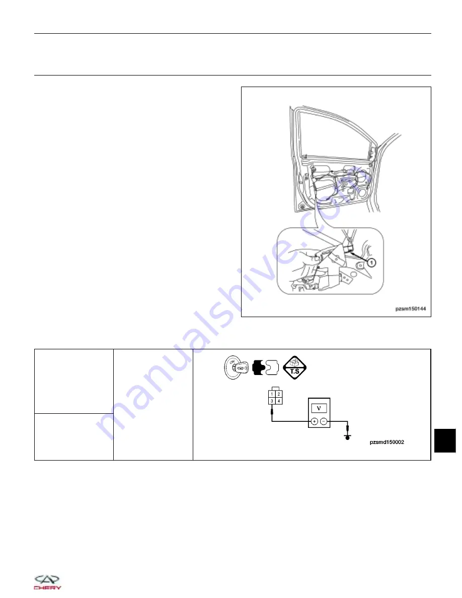 Chery A1 2009 Service Manual Download Page 830