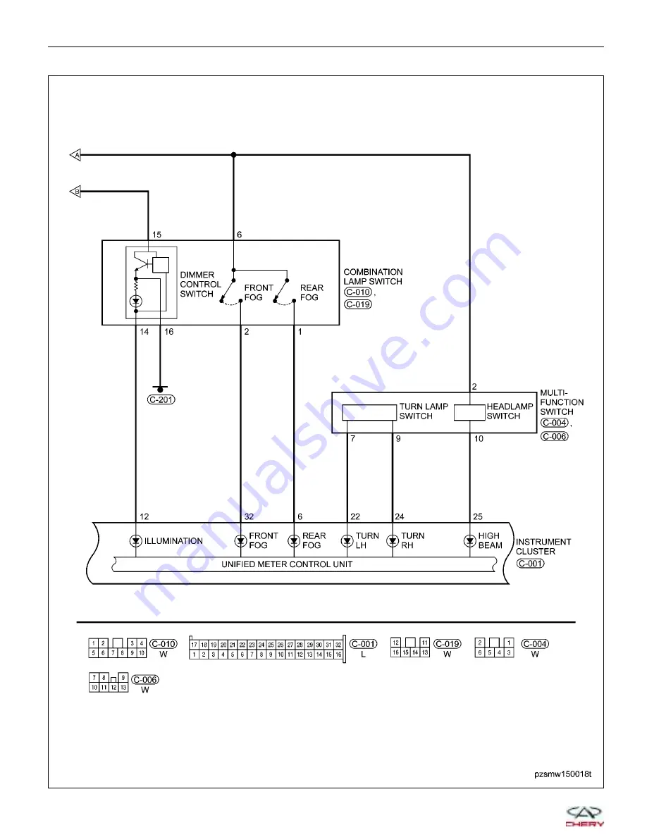 Chery A1 2009 Service Manual Download Page 849