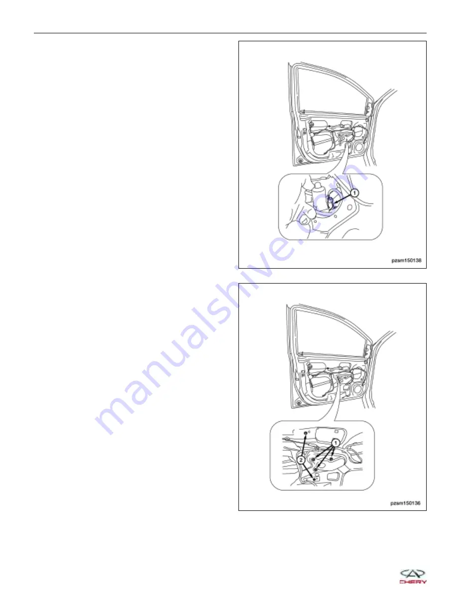 Chery A1 2009 Service Manual Download Page 881