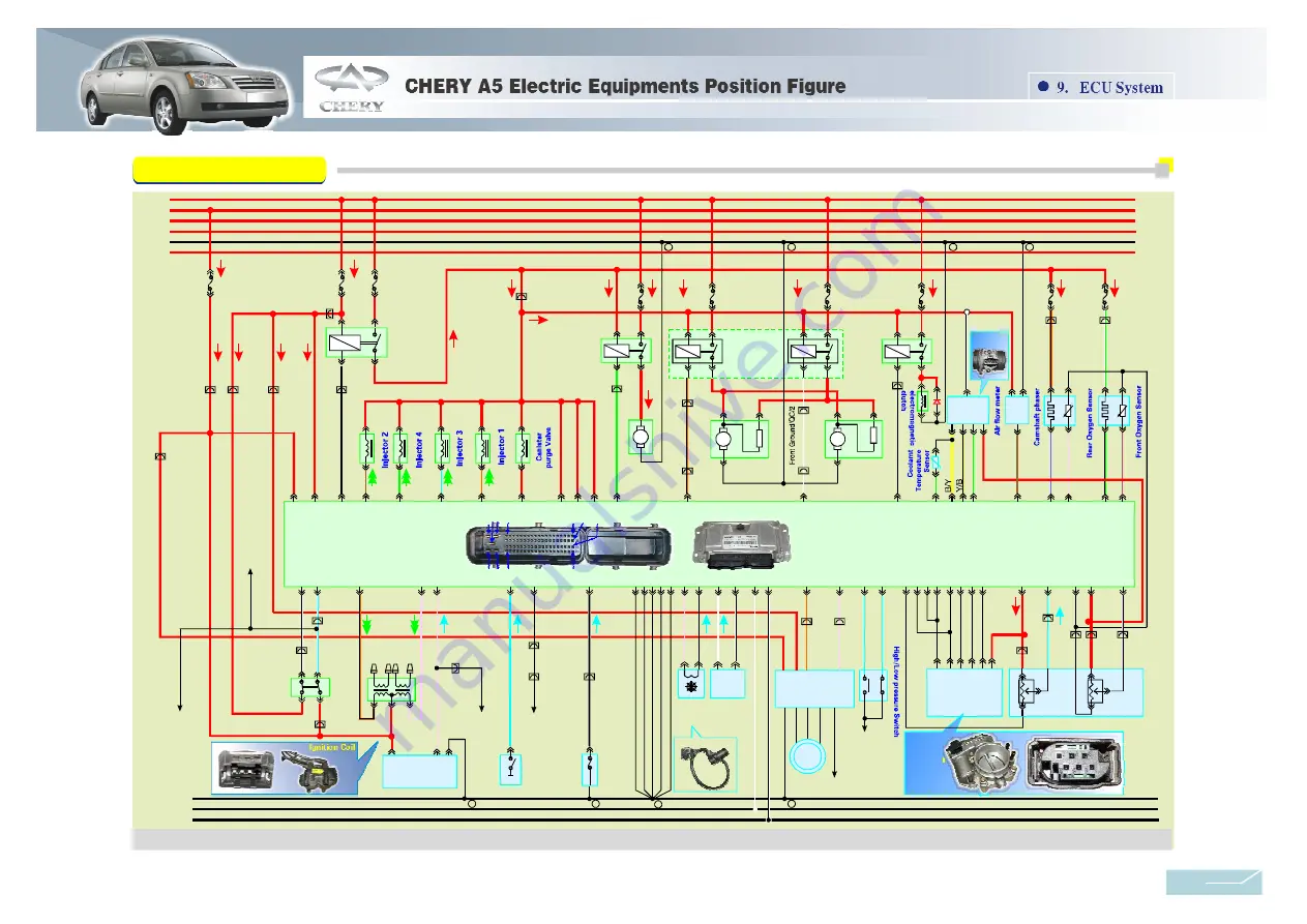 Chery A21 2005 Service Manual Download Page 261