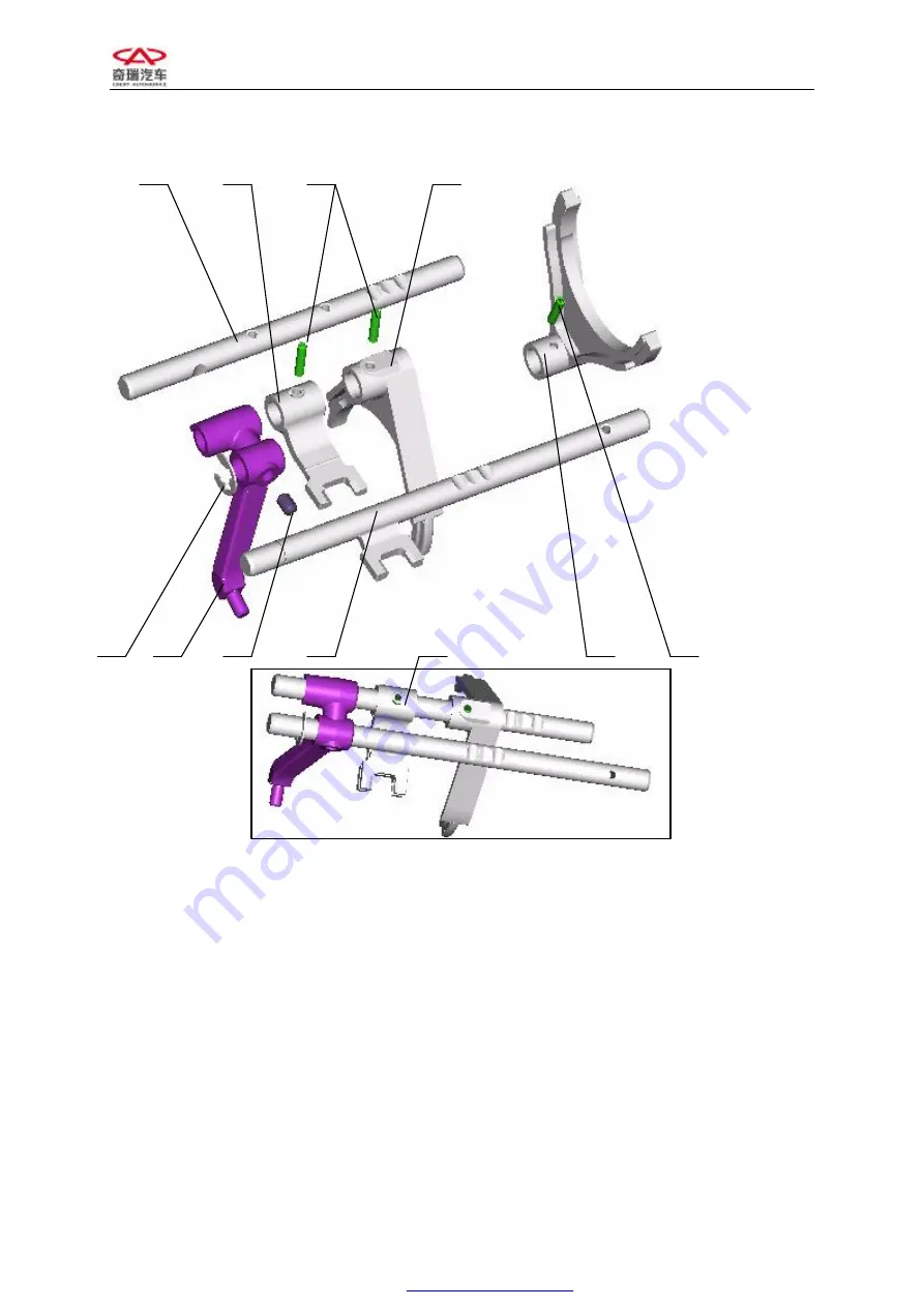 Chery A21 2005 Service Manual Download Page 460