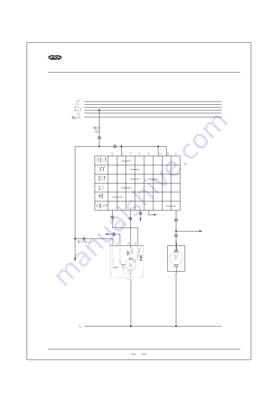 Chery A5 2007 Circuit Diagrams Download Page 16