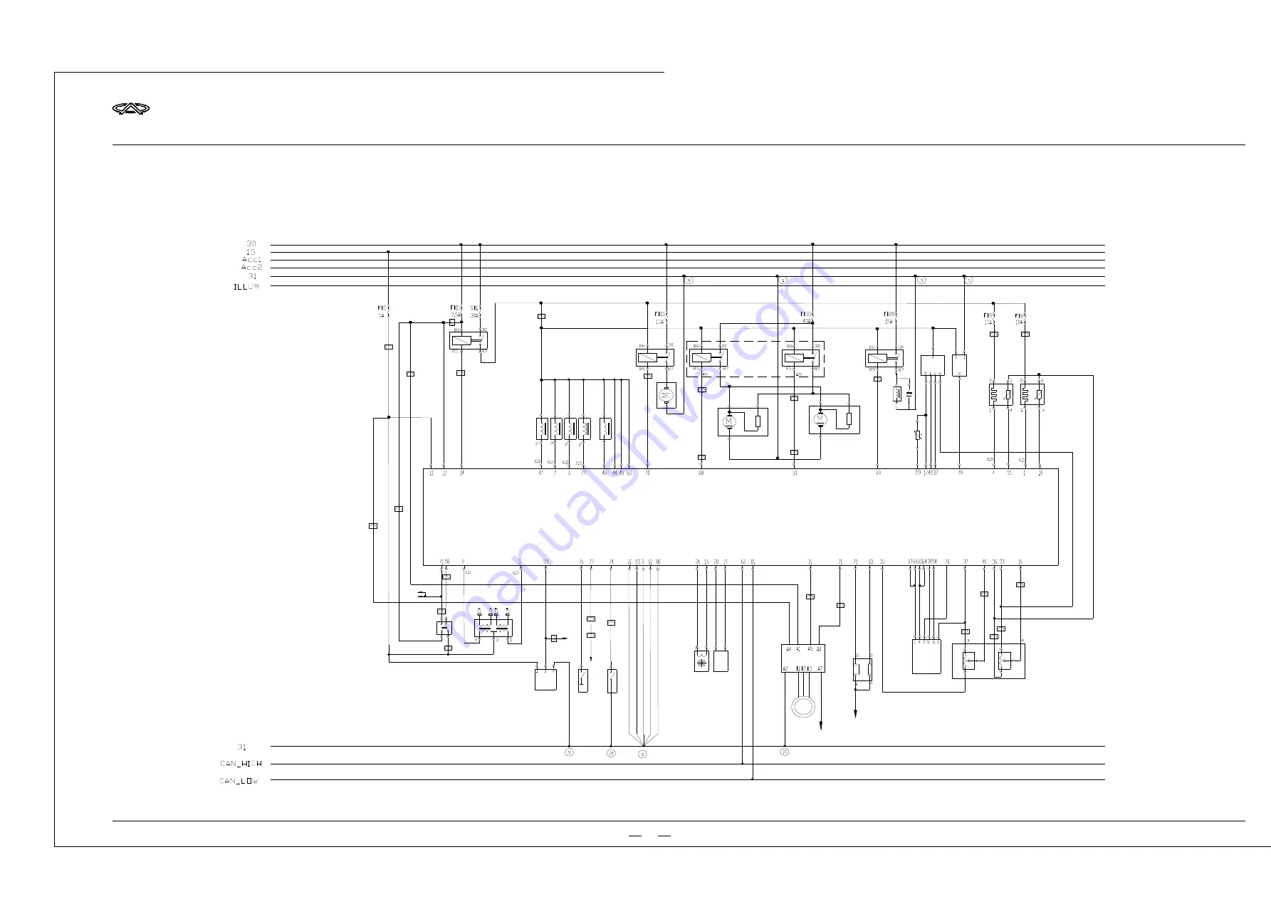 Chery A5 2007 Circuit Diagrams Download Page 21