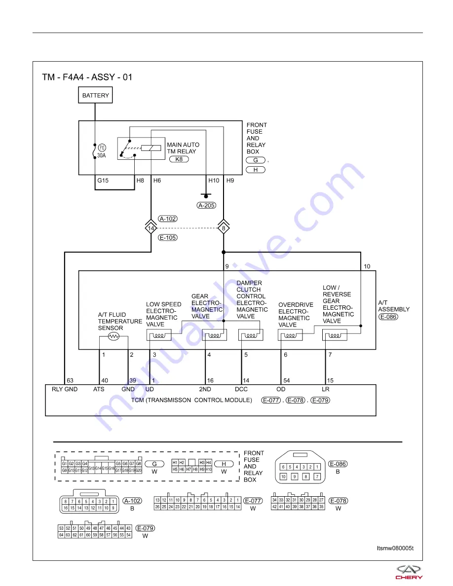 Chery Tiggo 2009 Service Manual Download Page 1137