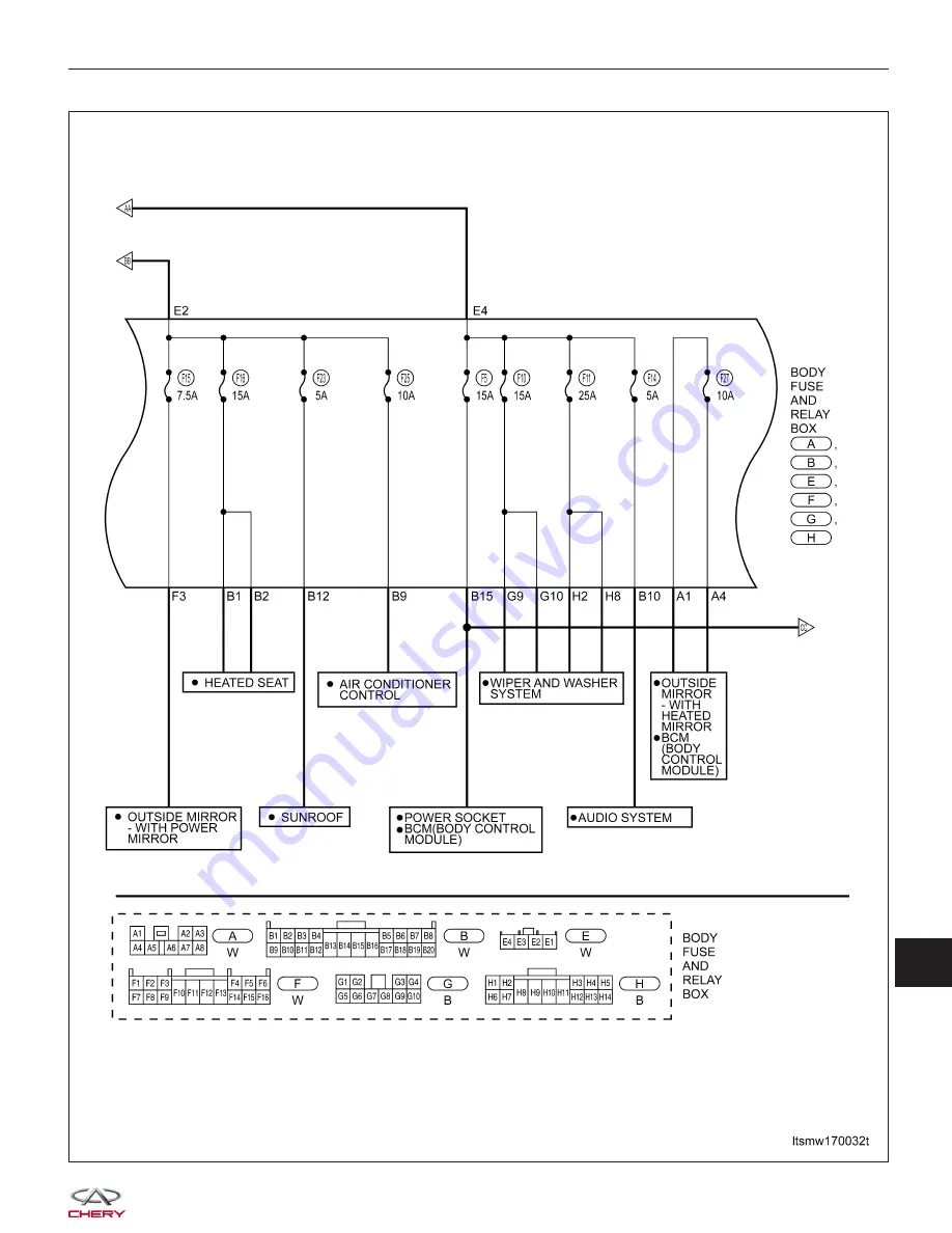 Chery Tiggo 2009 Service Manual Download Page 1851