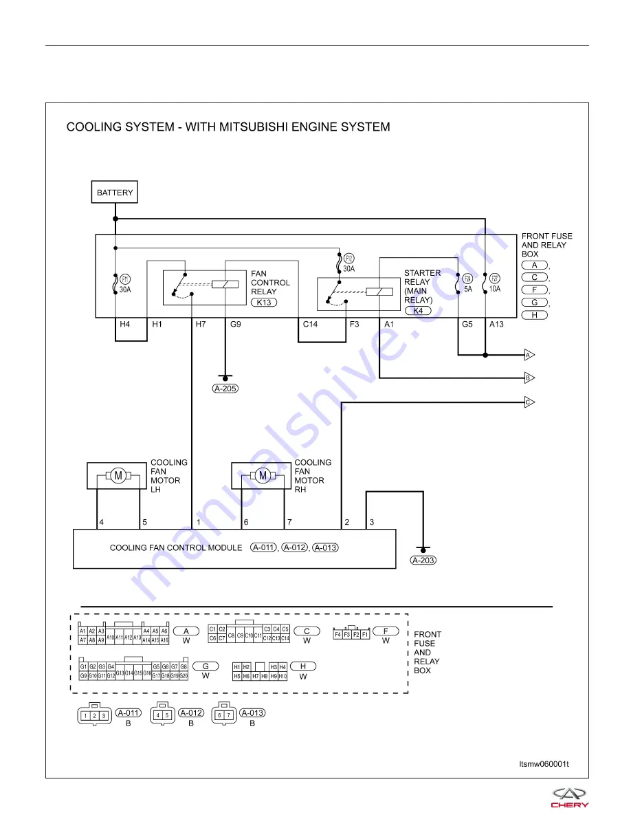 Chery Tiggo 2009 Service Manual Download Page 921