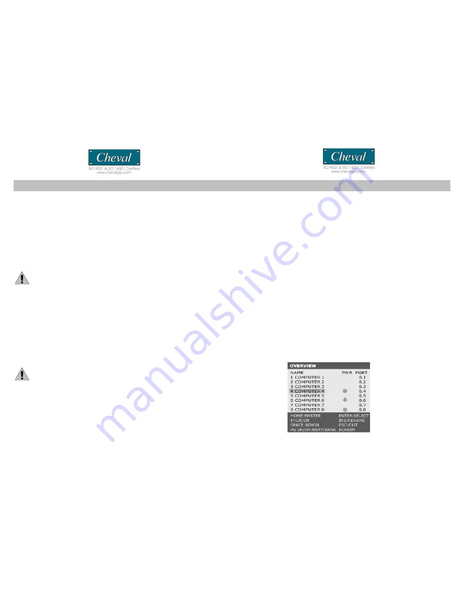 Cheval CV17116-C5 Manual Download Page 8