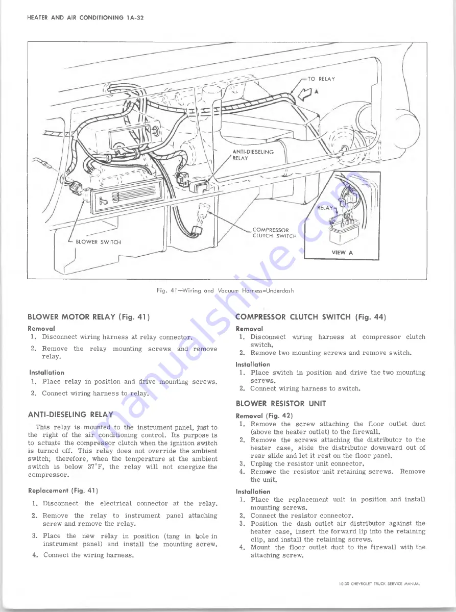 Chevrolet 10 1971 Series Скачать руководство пользователя страница 50