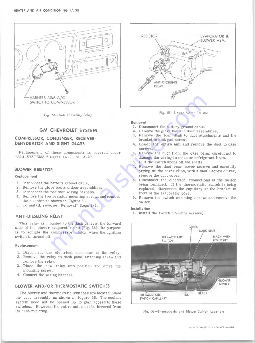 Chevrolet 10 1971 Series Скачать руководство пользователя страница 56