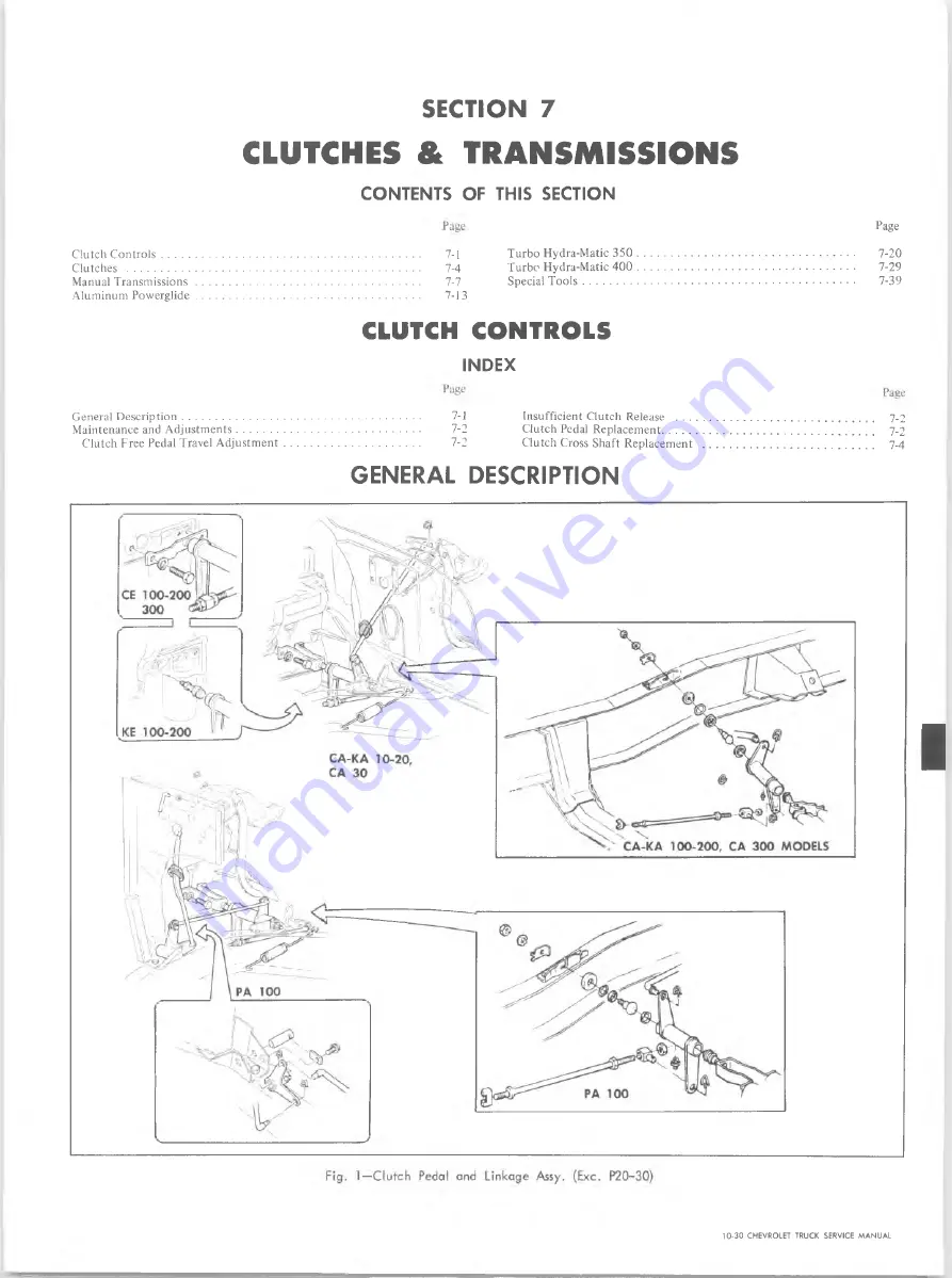 Chevrolet 10 1971 Series Chassis Service Manual Download Page 277